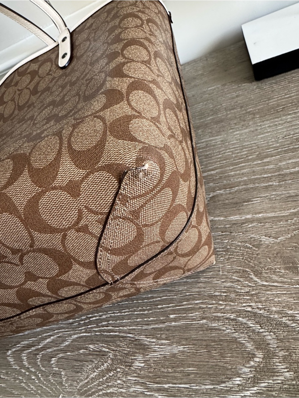 Coach Reversible Signature Canvas Tote Bag - Picture 15 of 16